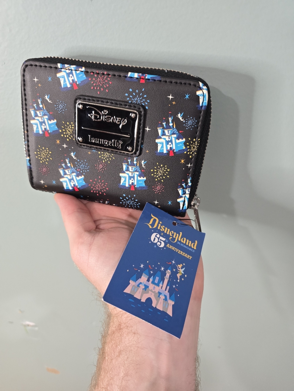 Disney Loungefly Disneyland 65th Anniversary Castle Wallet NWT